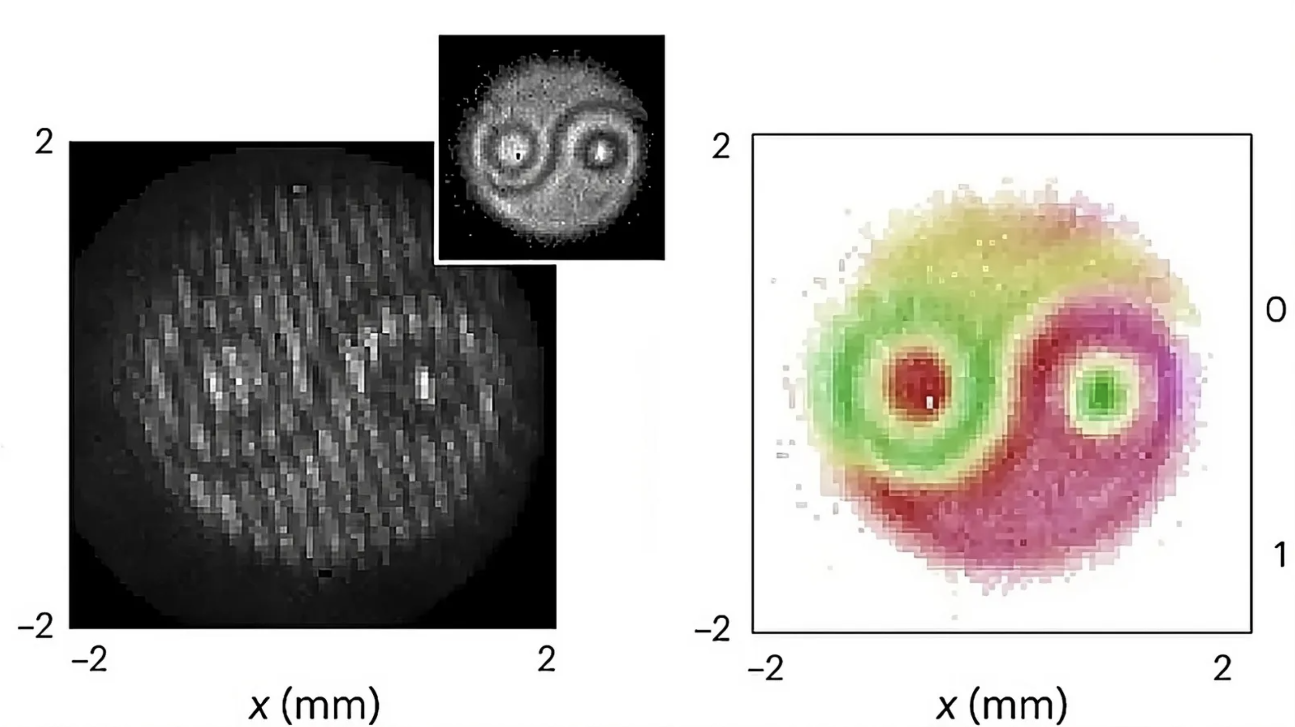 Photons intriqués symbole yin-yang